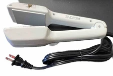 hair straightener flat iron white Plug In 120V AC 35W New In Box