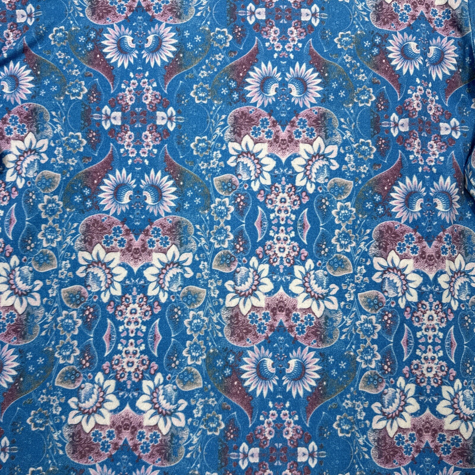 Sundance Poetic Patchwork Top Large Blue Floral B… - image 14