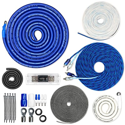 #ad #ad CT Sounds 1 0 Gauge 3500 Watt OFC Amp Wiring Kit AMPKIT 0GA ELITE $149.99