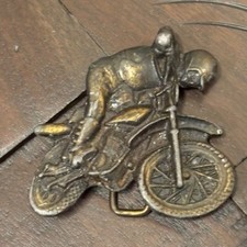 Vintage Motocross Belt Buckle Motorcycle Dirt Bike - Excellent Condition