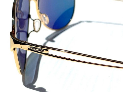 NEW Oakley CAVEAT Polished Gold Aviator POLARIZED Galaxy Ruby Sunglass 4054 - Picture 4 of 12