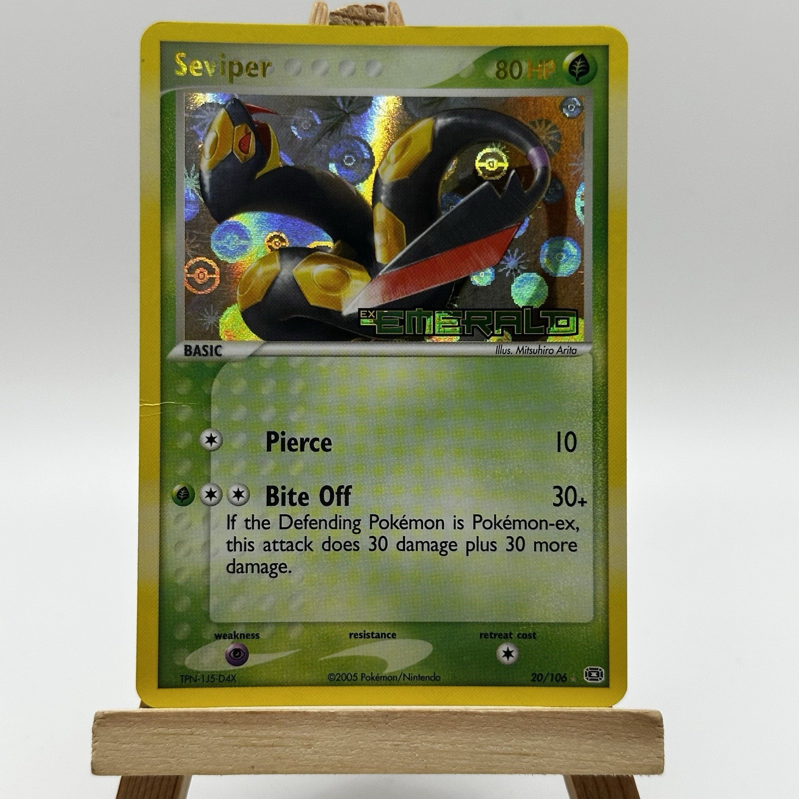 SEVIPER 20/106 RARE EX Emerald Reverse Holo Stamp Pokemon Card