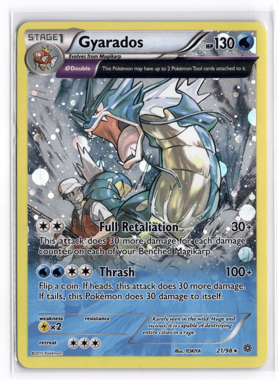 Pokemon TCG Gyarados (Cosmos Holo) 021/098 Miscellaneous Products Holo Rare LP
