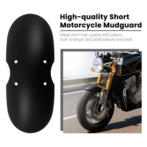  Motorcycle Front Fender Cafe Racer Mudguard Short ABS Plastic Mud matte black - Picture 4 of 9