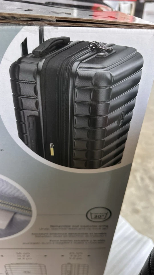 Delsey Paris Horizon Expandable 20" Spinner Carry on Luggage- Black - Image 3 of 4