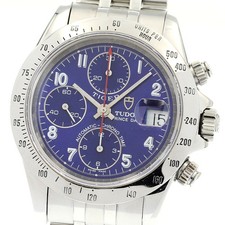 TUDOR Prince Date Chrono Time 79280P blue Dial Automatic Men's Watch_909647