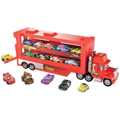 Disney Pixar Cars Transporter Mack mit Mini Racers Autos Neu In OVP