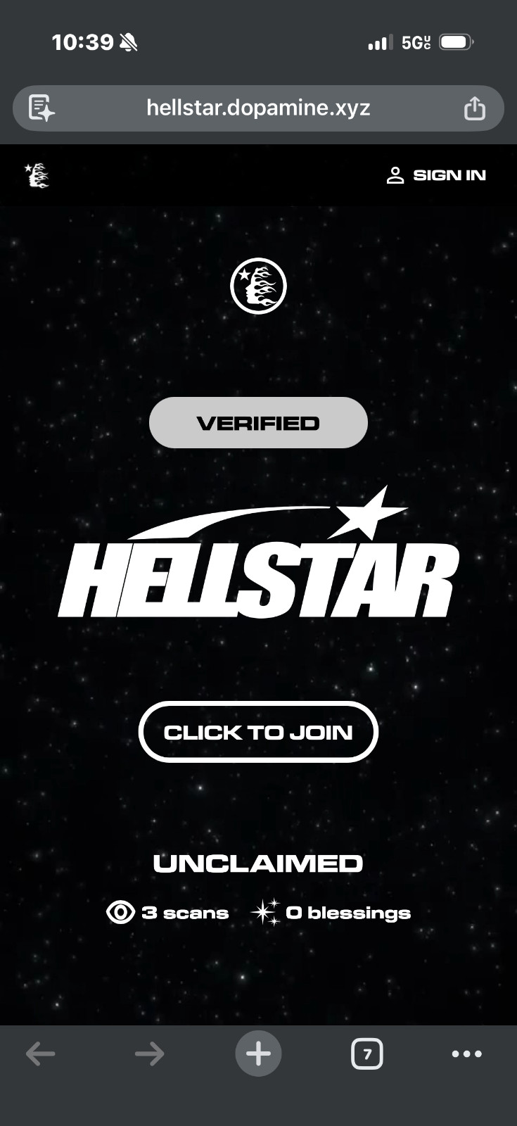 AUTHENTIC HELLSTAR Medium White Airbrushed Bones … - image 10