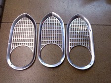 Headlamp Bezel Trim Group Of 3--1961-1967 Ford Econoline Van Oem Headlight Trim Headlamp Bezel Trim Group Of 3--1961-1967 Ford Econoline Van Oem Headlight Trim