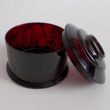 Vintage Guerlain Parfumeur French Empty Powder Box Faux Tortoise Shell France