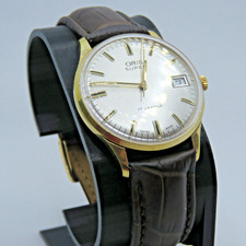 VINTAGE ORIS SUPER Swiss 17 Jewel 10 Microns Gold Dress Mechanical Watch