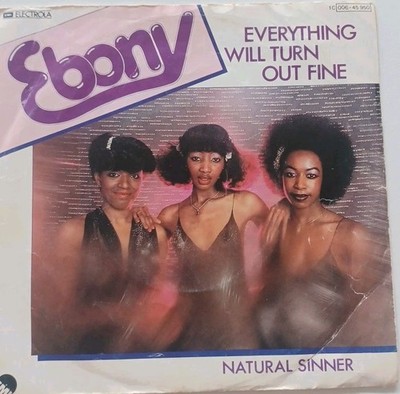 Ebony | Everything Will Turn Out Fine | Natural Sinner | 7'' | 1980 | good 