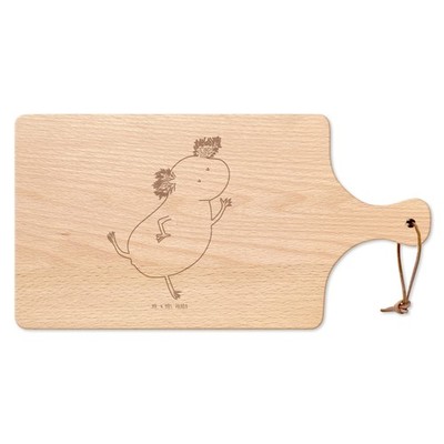 Holzbrett Axolotl Tanzen - Geschenk Freundin Lurch holzschneidebrett gut Gel..