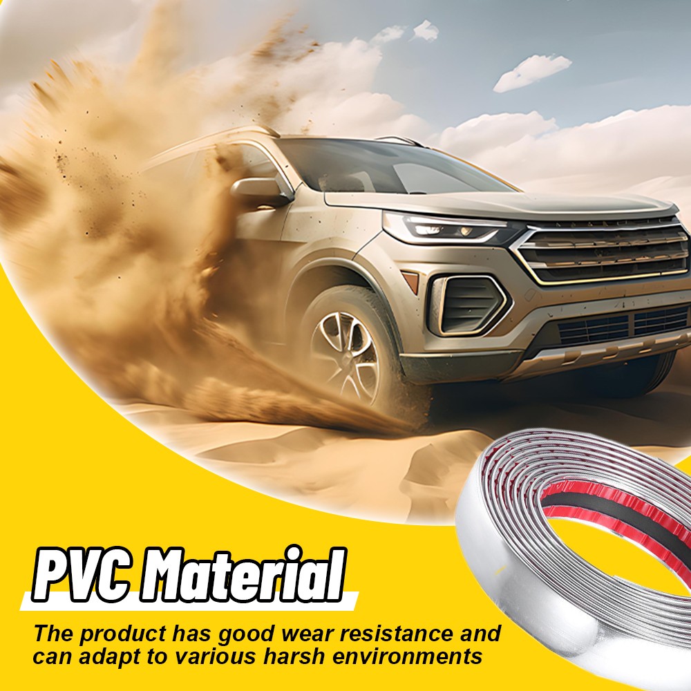 0.8in Chrome Trim Molding Strip Car Door Window Bumper Side Trime Protector 16ft