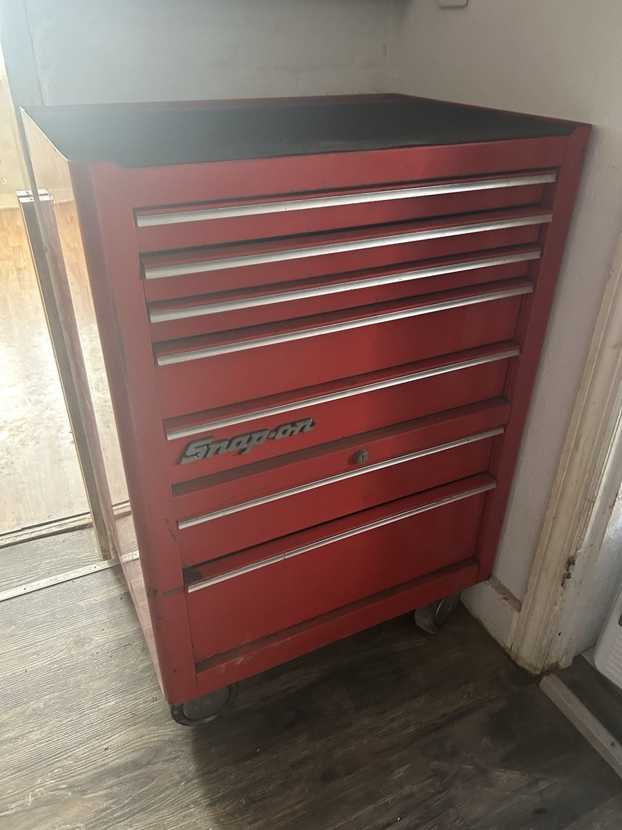 Vintage Snap On Tools USA KRA 380 Roll Cart 7-Drawer Tool Chest