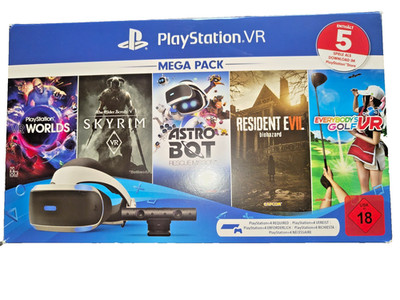 Sony PS  VR Brille für PS4 mit Kabeln und Kamera +  2 Move Controller + 1 Game