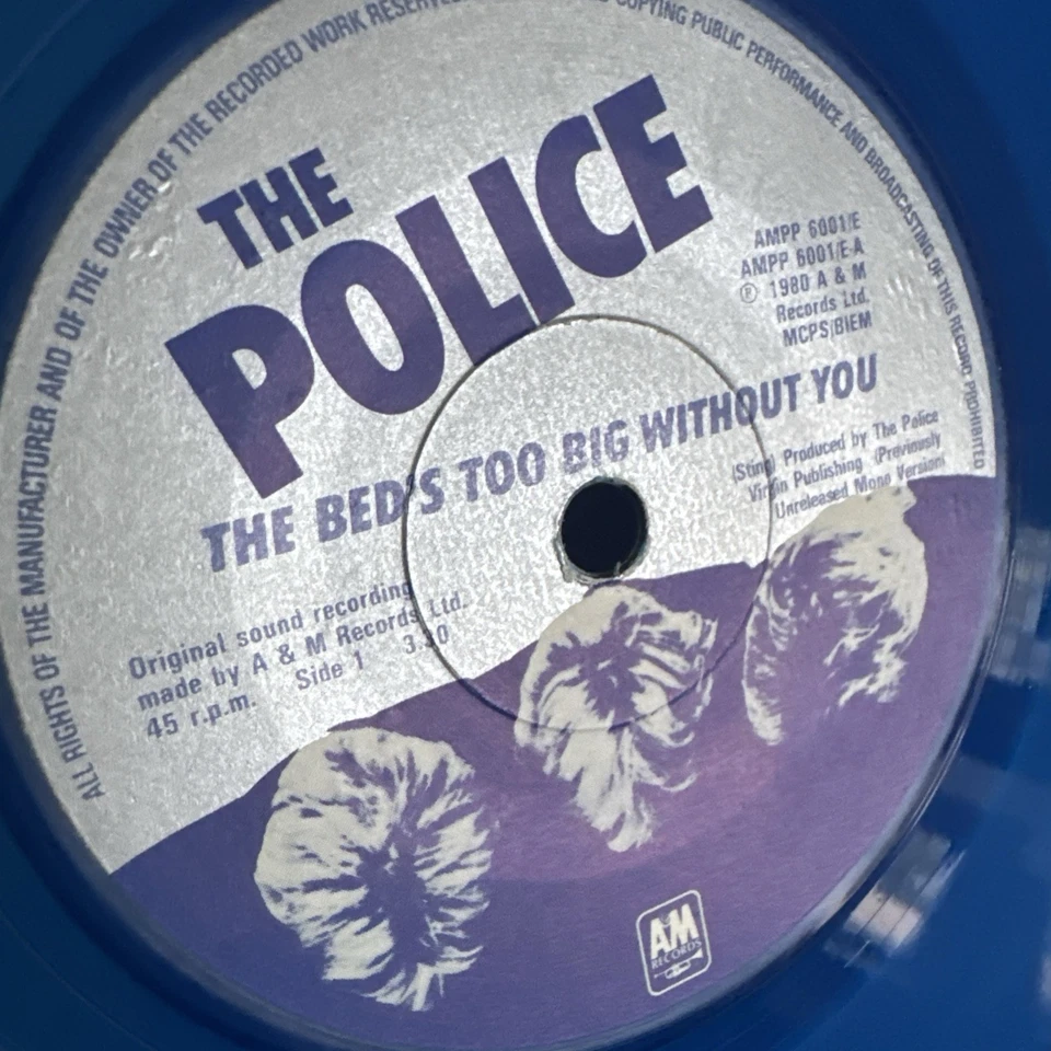 THE POLICE SIX PACK SINGLES VINYL 7” SINGLES SET A&M UK BLUE VINYL 1980 - Imagem 4 de 4