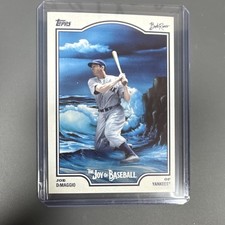 Topps 2025 X Bob Ross The Joy of Baseball Joe DiMaggio Yankees #50 Base