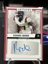 2024 Sage Richard Jibunor RC Auto Red Artistry Troy Trojans Seattle Seahawks 
