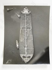 Esso Malaysia Oil Tanker Ship Milford Haven Refinery Wales 1968 VTG Photo