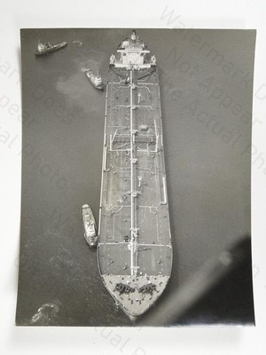 Esso Malaysia Öltanker Schiff Milford Haven Raffinerie Wales 1968 Vintage Foto