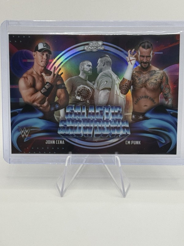 John Cena / CM Punk 2026 Topps Chrome Cosmic WWE Galactic Showdown #GS-4 ⭐️