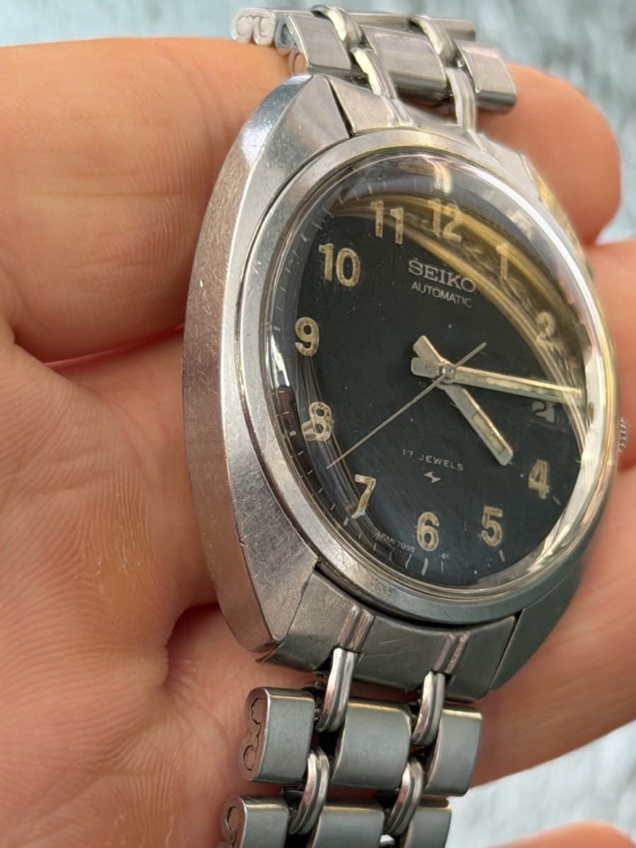 1969 SEIKO Military 7005-8030 MACV-SOG Japan 35 Automatic Watch