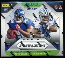 2018 Panini Prizm Football Factory Sealed Hobby Box the box corner a little dint