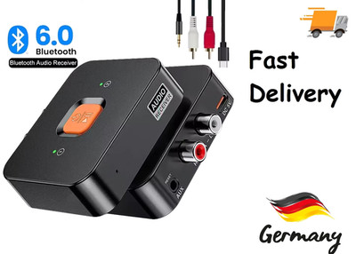Bluetooth 6.0 Transmitter Empfänger Sender Receiver Stereo Audio AUX RCA Adapter