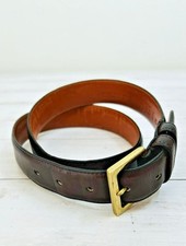 Men s Coach New York City Vintage 34 Glove Tanned Leather Belt 7602 Brass