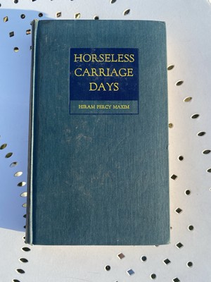 Horseless Carriage Days by Hiram Percy Maxim - rare 1937 first edition