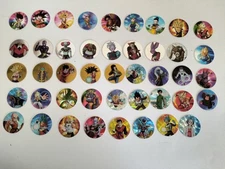 Lot of 44 TAZOS DRAGON BALL SUPER SABRITAS Mexico Gold/Silver And HOLOGRAPHIC