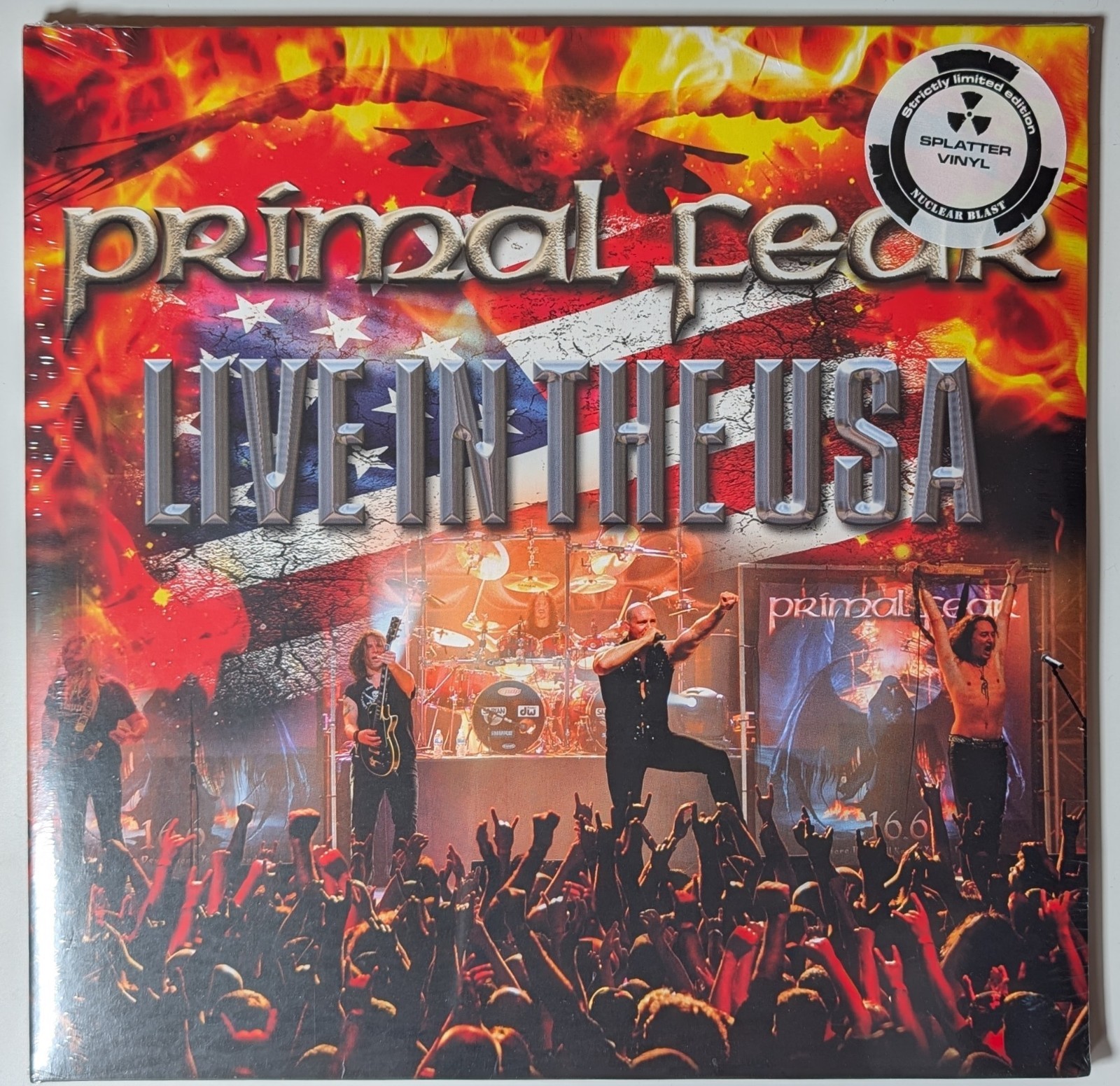 Primal Fear – Live In The USA 2LP Splatter Vinyl NEW Sealed Limited