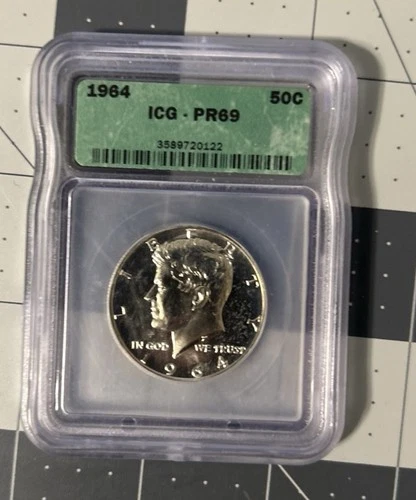 1964 Kennedy Half Dollar ICG - PR69 P Silver Coin 50c