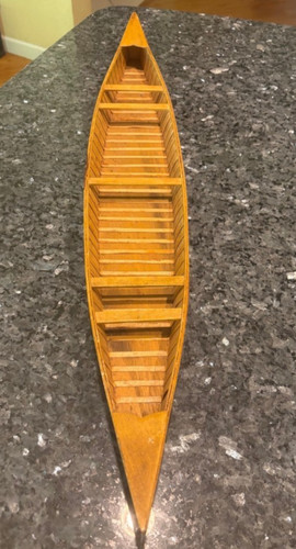 Vintage Wooden 27" Canoe Model Excellent Condition *Free Shipping*
