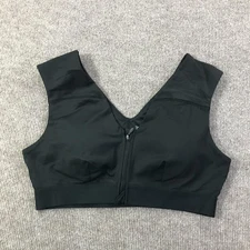 Tommie Copper Sports Bra Womens XL Shoulder Support Zip Front Activewear Gym