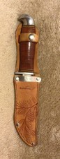 Vintage Estwing Hunting Knife 4 1/4" Blade Made In Finland w/ Original Sheath