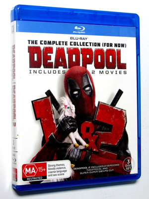 Deadpool/Deadpool 2 (Blu-ray Box Set) Marvel Comics Movie + FREE