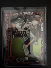 2025 Topps Chrome Montez Sweat Football Leather Refractor NFL Chicago Bears