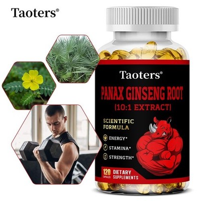 Ginsen Root Supplement,For Energy,Stamina,Endurance&Male Vitality 30/60/120 Caps