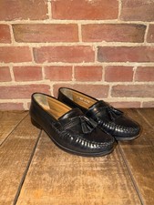 G.H. Bass Co. Weejuns Men's Black Leather Kiltie Tassel Loafers 7.5