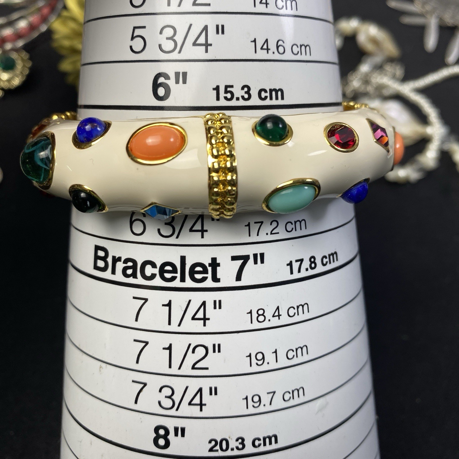 Kenneth Jay Lane KJL Bracelet Clip On Earrings Se… - image 7