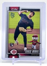 2026 Topps Series 1 Celebration Chase Burns RC #312 Hidden Mascots Mr. Red SSP