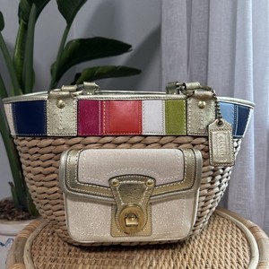 Coach Legacy Straw Tote for sale | eBay