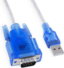 USB 2.0 to Serial DB-9 RS232 Adapter, Windows 7/8/10/11/32/64/XP/RS232 to USB Co