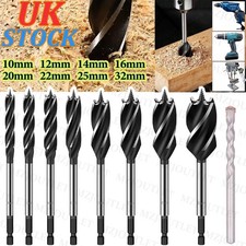 9PCS High-Carbon Steel Auger Fast Cut Wood Drill Bit Tools 10-32MM 1/4 HEX Shank