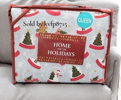 Christmas Gingerbread Cookies ,Snowman Nutcracker 4 Piece Queen Sheet Set NWT