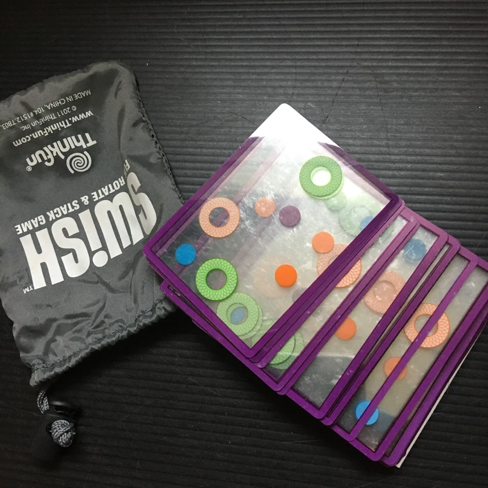 ThinkFun Flip, Rotate & Stack Swish Card Game For Ages 8+ With Case - Image 2 of 4