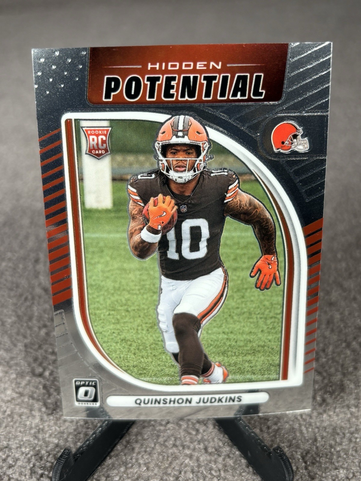 2025 Donruss Optic Hidden Potential Quinshon Judkins RC Cleveland Browns #7