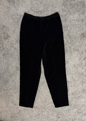 Vintage D.P.S Women s Suede Pants Size 12 Black Straight Leg